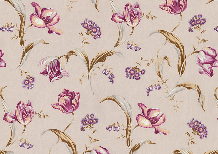 Tulipa, Soft Red - Roman Blind - Image 6